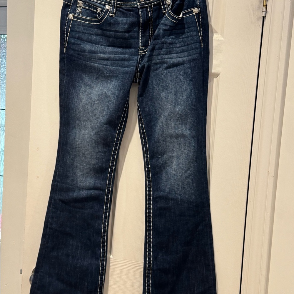 NWT Miss Me Mid-Rise Boot Jeans in Dark Blue - 32x32 - Picture 5 of 10